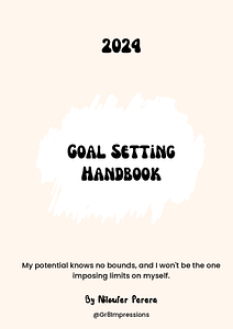 Goal setting workbook cover