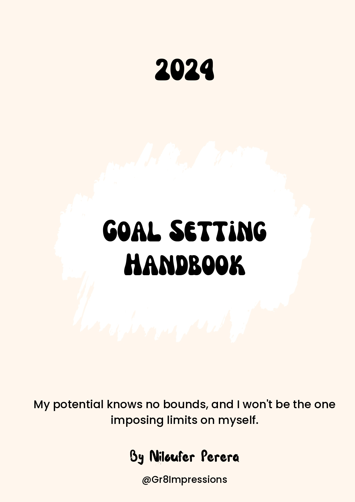 Goal setting workbook to transform your life in 2024